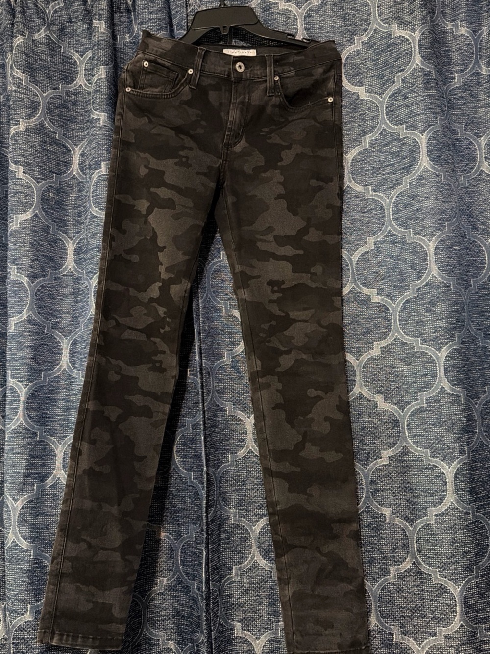 James Jeans Dark Black Camo Skinny Jeans